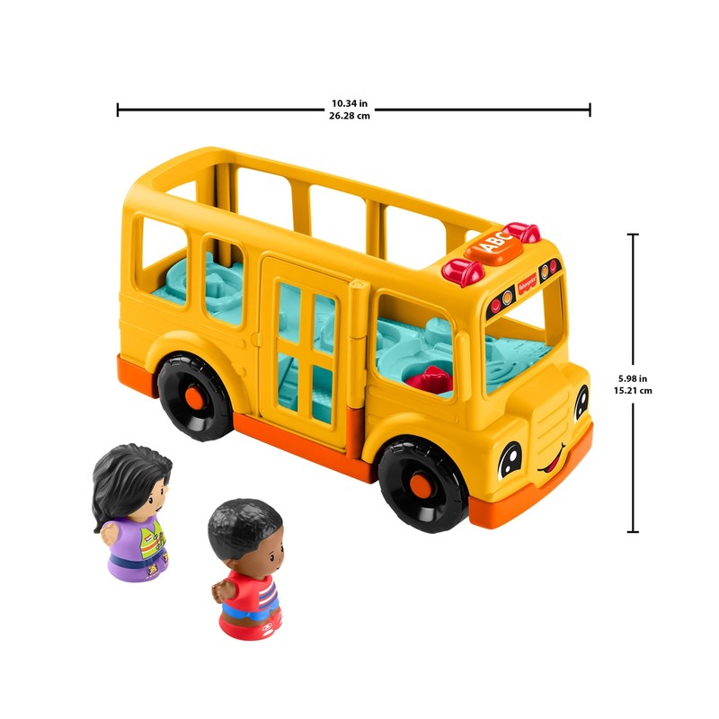 Fisher-Price School Bus Musical Toddler Toy Vehicle with 2 Figures5