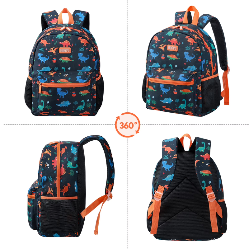 Kids Backpack for Boys, Dinosaur Waterproof Toddler Bookbag for Kids School Back7