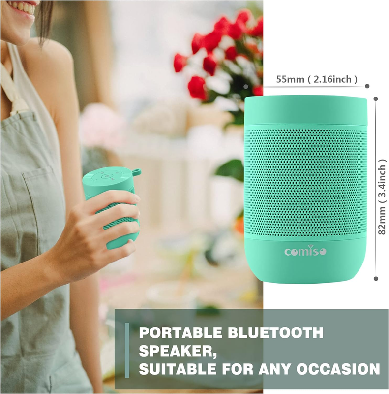 Bluetooth Speaker with IP65 Waterproof,5.3 Bluetooth,Tws Pairing,Support TF Card7