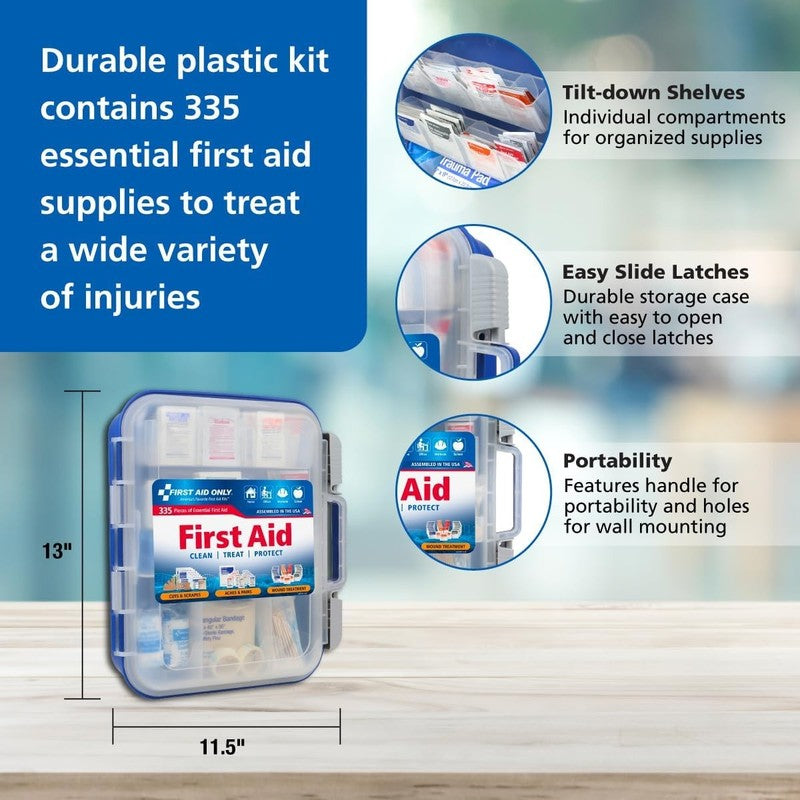 91247 Osha Compliant First Aid Kit, All Purpose 100 Person Emergency First Aid K4