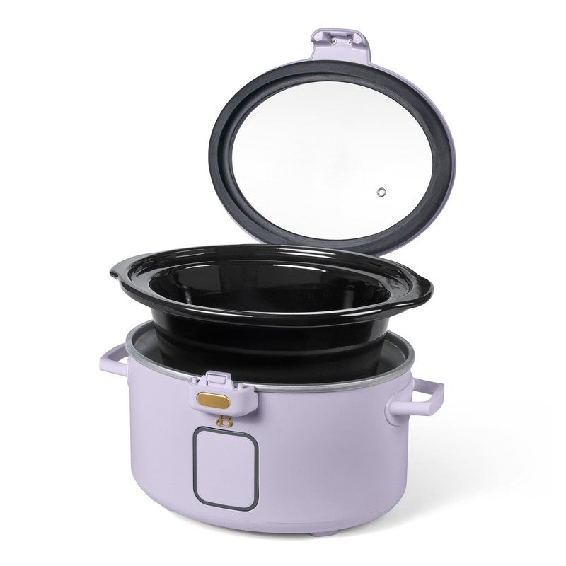 4 Qt Digital Slow Cooker with Hinged Locking Lid, Lavender by Drew Barrymore6