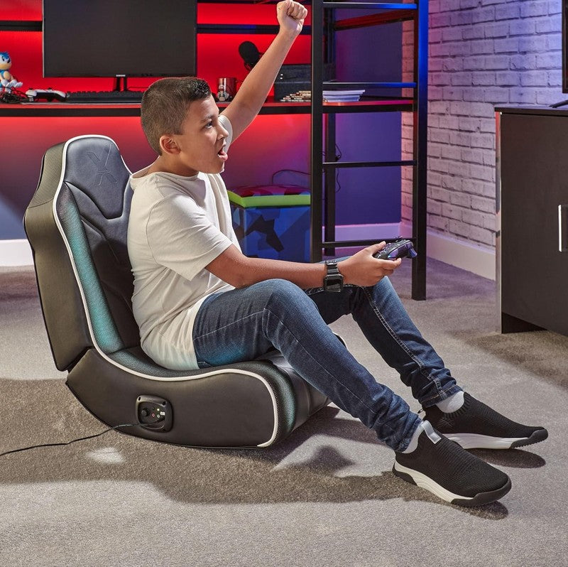 Gaming Rocker Chair w/ Speakers, Foldable Floor Seat for Kids & Teens4