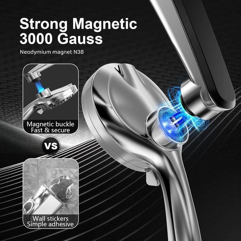 High Pressure Rain & Handheld Shower Head Combo w/ Magnetic Docking & Jets1