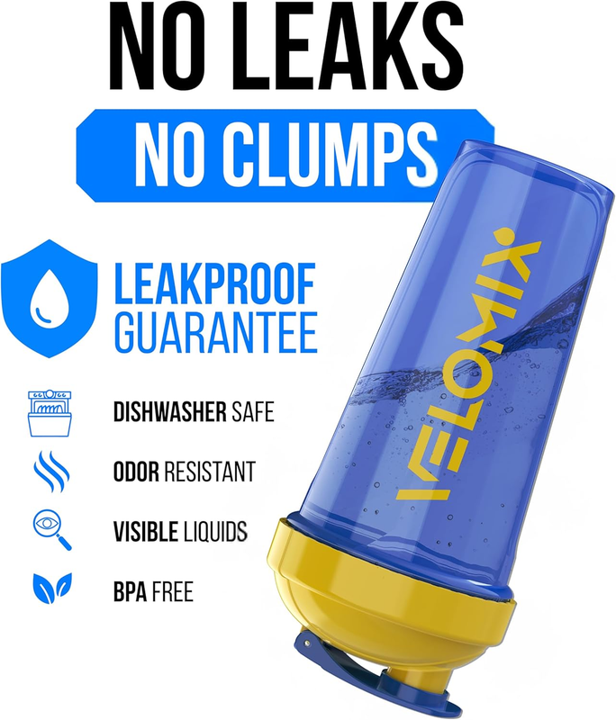 2 Pack 28oz Protein Shaker Bottles Wire Whisk Leakproof Stand Strong2
