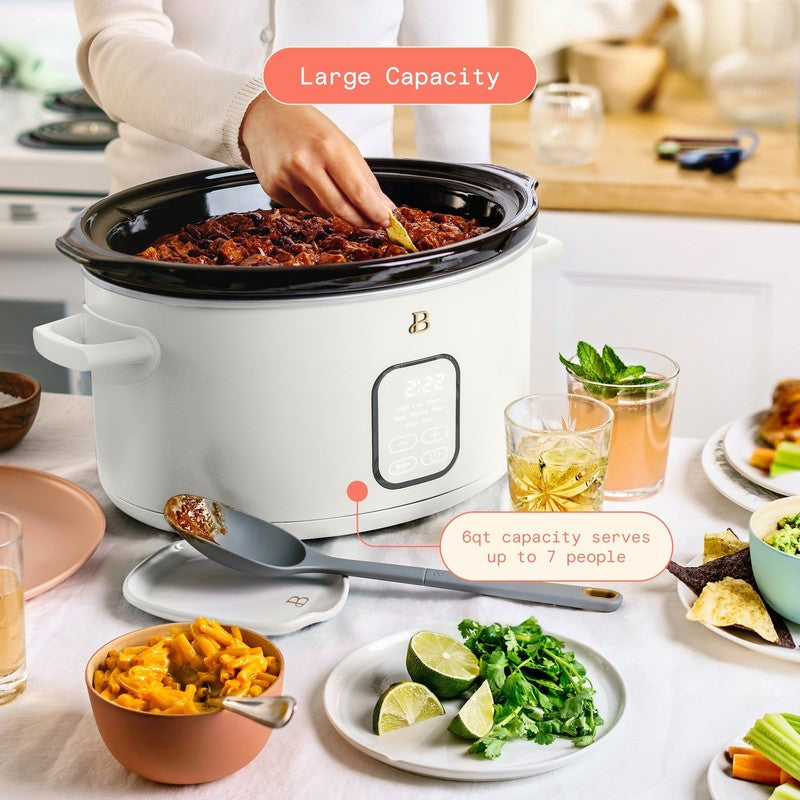6 Qt Programmable Slow Cooker, White Icing by Drew Barrymore2