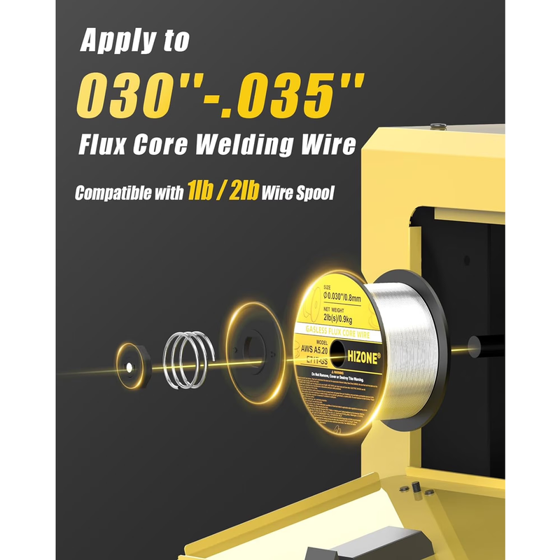 3 in 1 MIG Welder 110V Flux Core Mig/Lift Tig/Stick Gasless Welding Machine with6