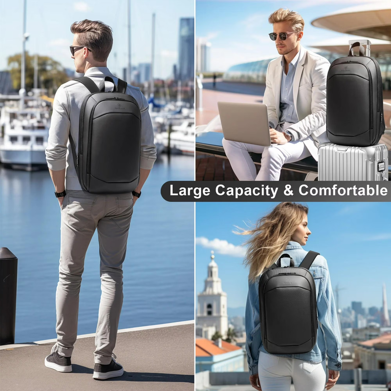 Expandable 15.6" Laptop Backpack for Men, Waterproof Computer Backpack for Busin5
