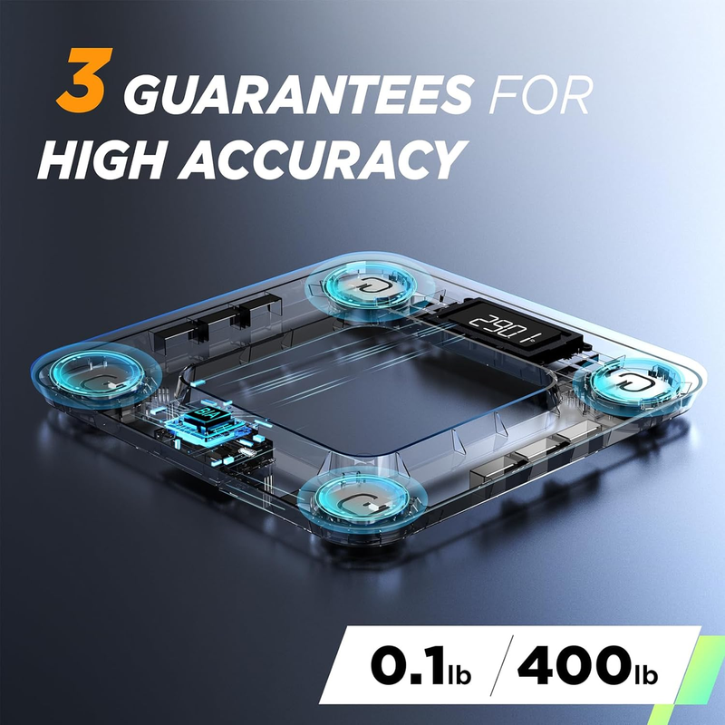 Smart Body Weight & Fat Scale with App Sync, Large Display, FSA&HSA Eligible6