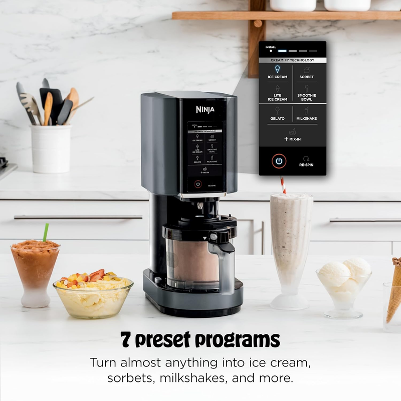 Ninja Creami NC299AMZ Ice Cream Maker 7 in 1 16oz Pint Black1