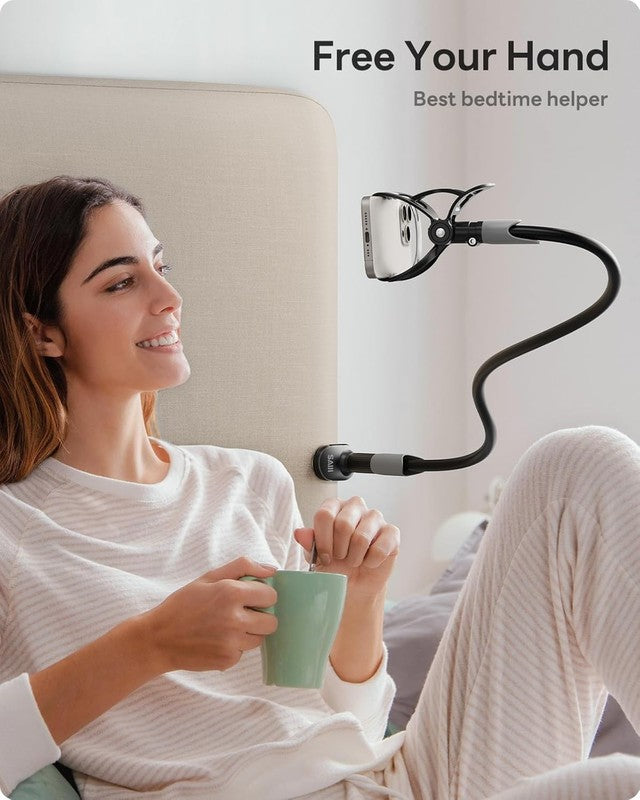 Flexible Gooseneck Phone Holder for Desk   Clip Mount for Phone & Switch4