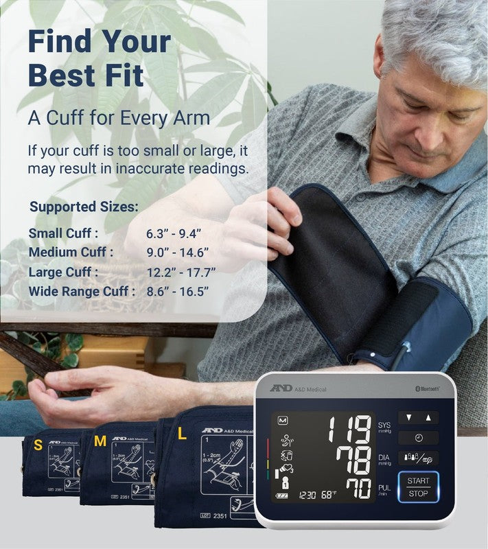 UA-910BLE Bluetooth Heart Rate Detection Upper Arm Blood Pressure Monitor with B5