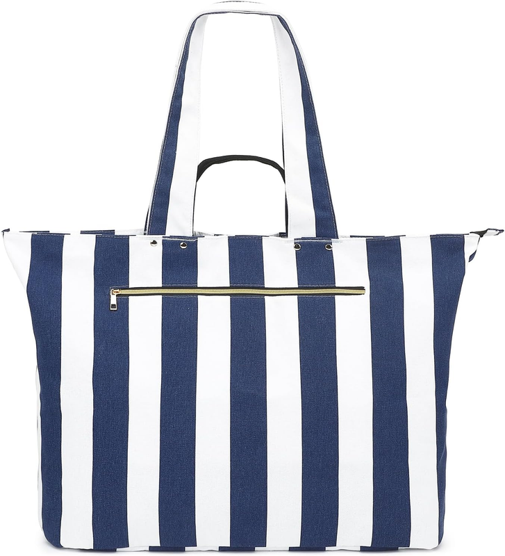 Beach Tote Bag Waterproof Sandproof Large Canvas Travel Pool Bag7