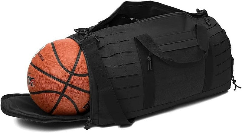 40L Tactical Duffle Bag for Men Gym Sport Travel Weekender Shoe Compartment5