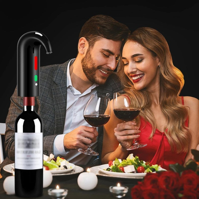 Wine Opener Christmas Day Gift Set with Electric Wine Bottle Opener, Wine Decant5