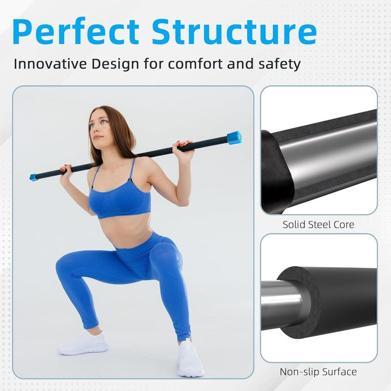 Total Body Weighted Workout Bar Exercise Bar Multiple Size 20 lbs2