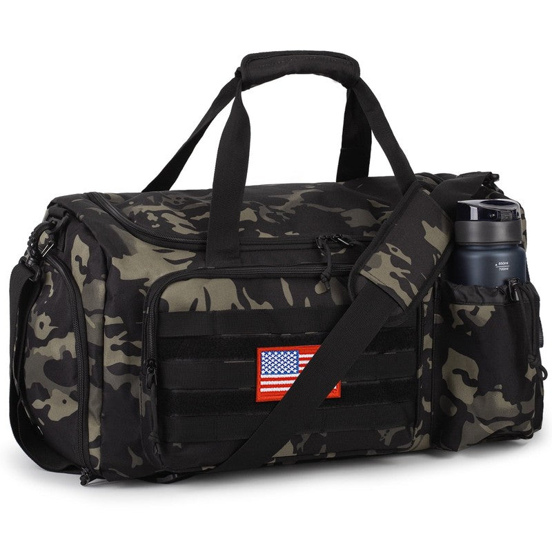 2 In 1 Gym Duffle Bag 40L Convertible Travel Bag Shoes Compartment Luggage7