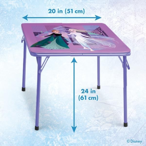 Kids Folding Table & Chairs Set 1 Table 2 Chairs Ages 3–7 70lb Limit2