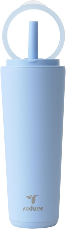 24oz Stainless Steel Insulated Tumbler Spill Proof Flip Lid Cold 32H Glacier10