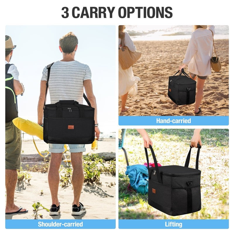 48 Can Collapsible Soft Cooler Bag   Insulated, Leakproof, Portable for Travel2