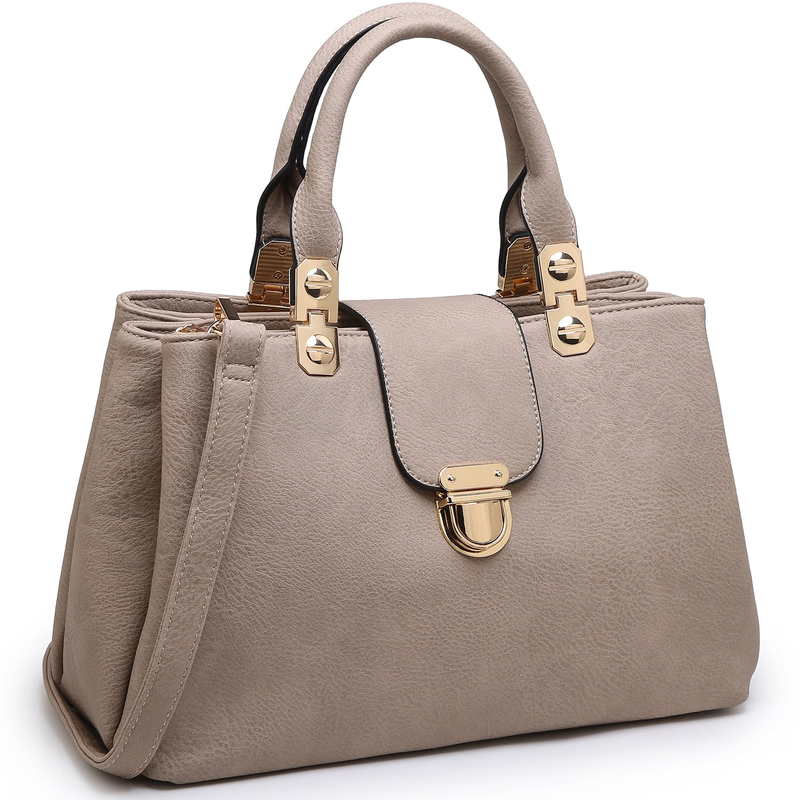 Women Satchel Handbag Vegan Leather Top Handle Medium Tote Shoulder Bag10