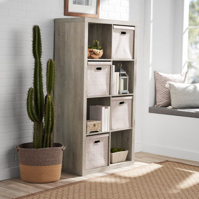 8 Cube Storage Organizer, Rustic Gray2