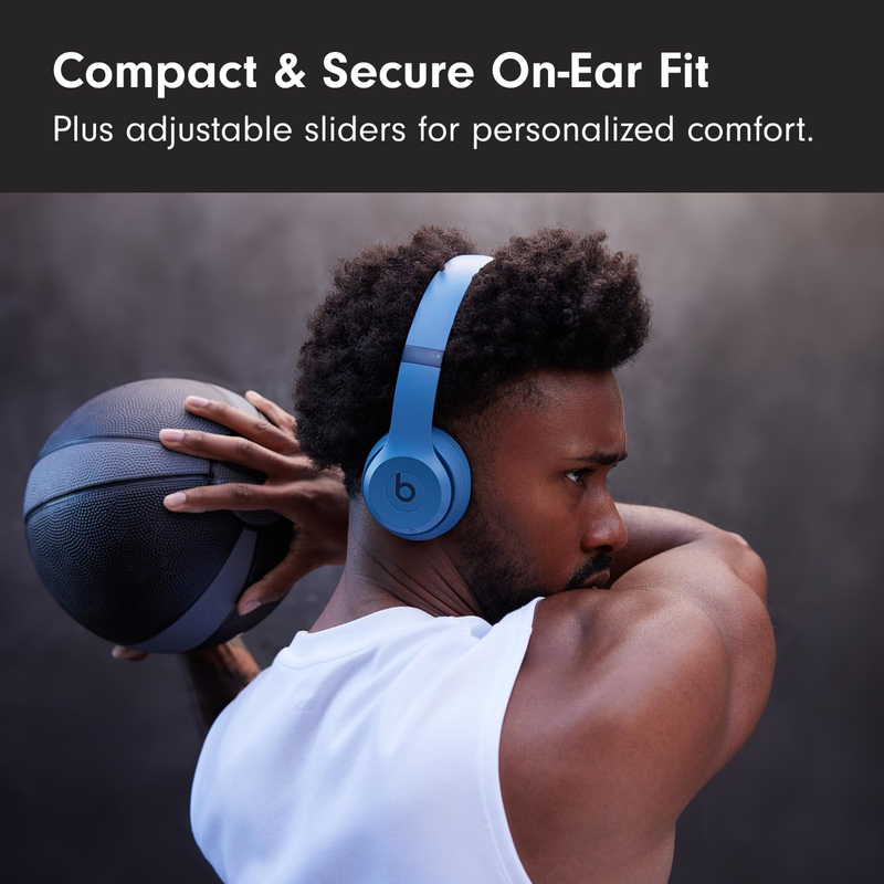 Solo 4 Wireless On-Ear Bluetooth Headphones 50Hr Battery Slate Blue2