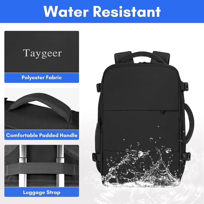 Travel Laptop Backpack for Men Women, Airplane Approved Travel Backpack Suitcase7