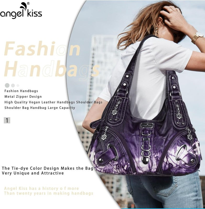 Angelkiss Women’s Large Hobo Satchel Shoulder Handbag Purse2