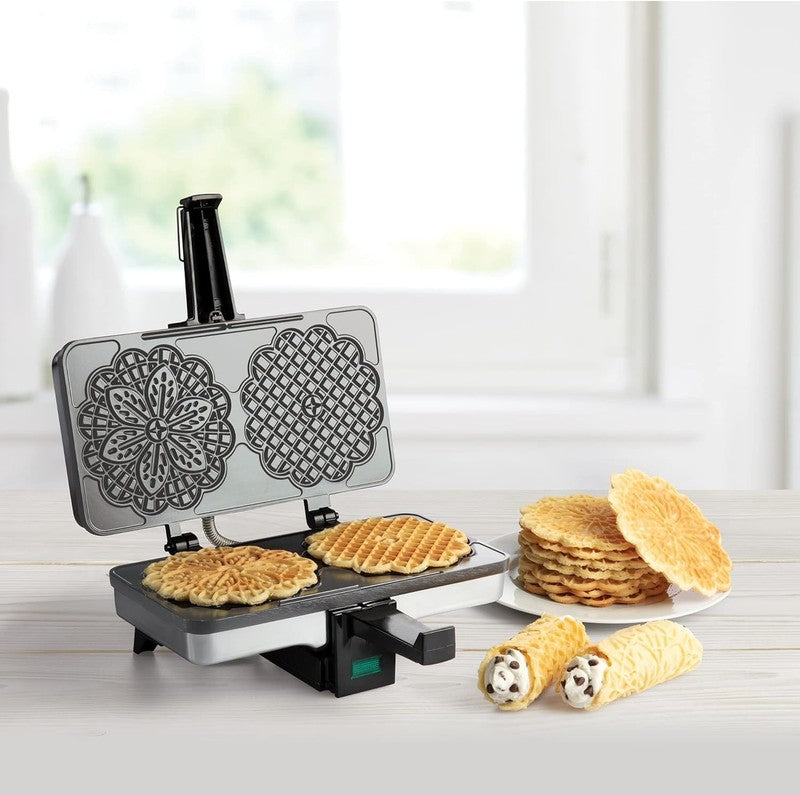 Pizzelle Maker Nonstick Electric 2-Cookie Press Italian Holiday Baking Supplies4