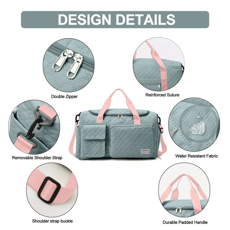 Travel Duffle Bag for Women Large Weekender Bags Carry on Gym Duffel Bag with We4