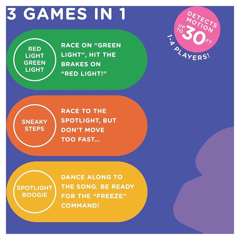 Red Light Green Light Game with Motion Sensing | 1+ Players | Gift for Kids & To2
