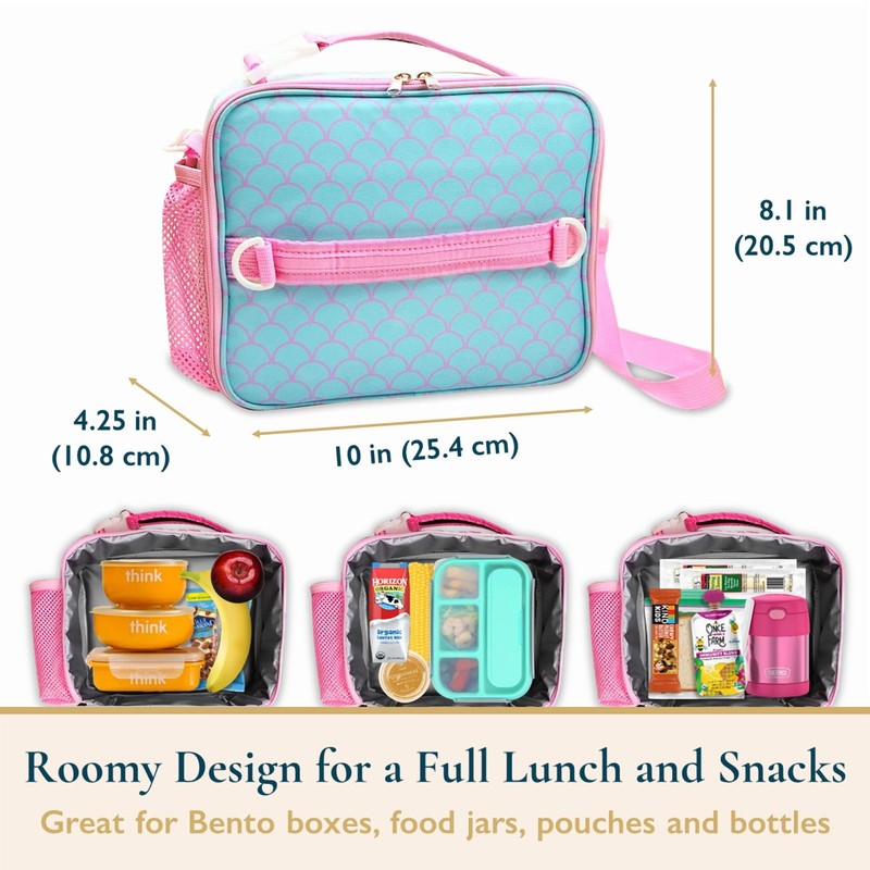 Lunch Bag for Kids – Insulated Lunch Box for Girls and Boys, Cute Reusable Coole4