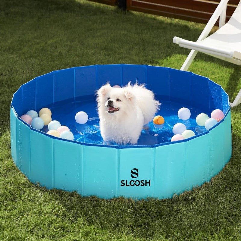 Foldable Dog Kiddie Pool - Portable Hard Plastic Doggie Swimming Pool, Anti-Slip7