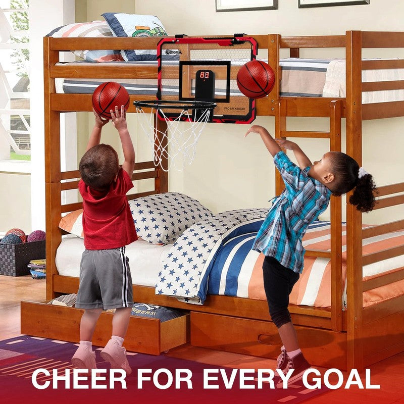 Basketball Hoop Indoor for Kids 15.7" X 11.8" - Automatic Scoring Basketball Hoo5