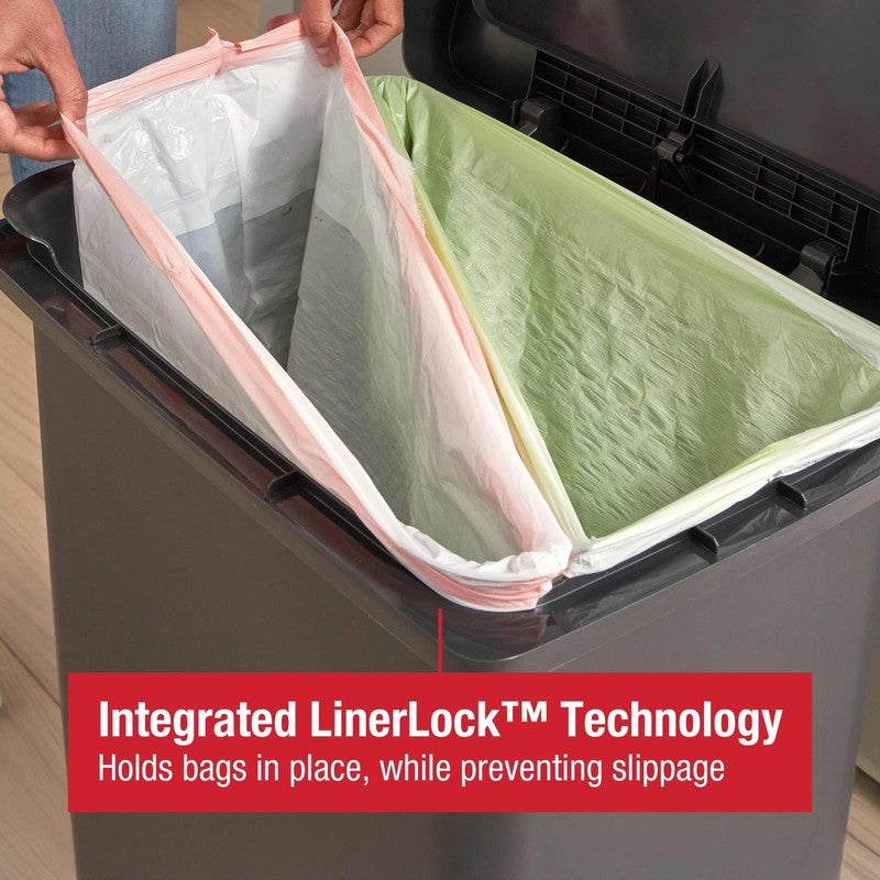 19-Gallon Kitchen Trash Can – Dual Compartment Plastic Garbage3