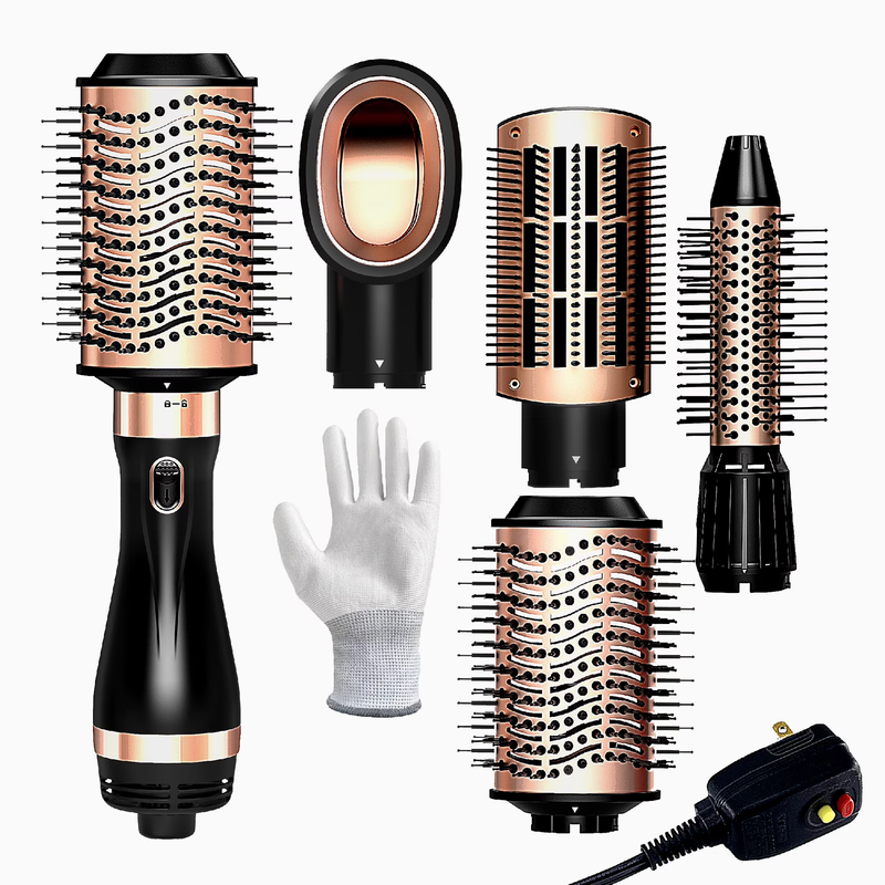 Hair Dryer Brush, Hot Air Brush, Blow Dryer Brush Tool Set Straightener/Dryer/Cu0