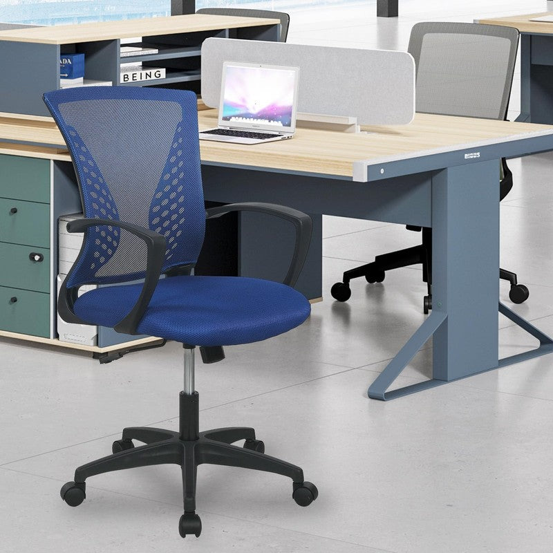 Ergonomic Office Chair, Lumbar Support, Adjustable Height with Armrests for Adul1