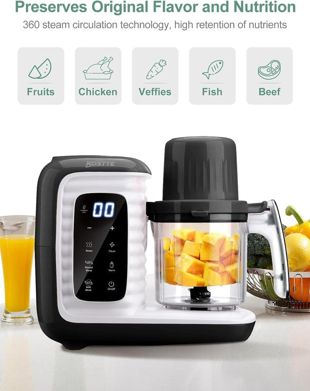 Baby Food Maker Multifunction Steamer Blender Chopper Auto Cooking Touch5