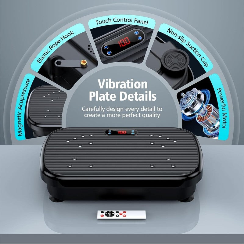 Vibration Plate Exercise Machine 330lbs Whole Body Weight Loss Toning1