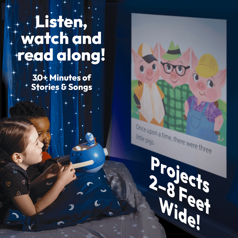 Projector Starter Set 5 Stories & 5 Songs, Toddler Toy Gift for Ages 3+3