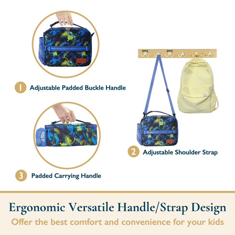 Lunch Bag for Kids – Insulated Lunch Box for Girls and Boys, Cute Reusable Coole9