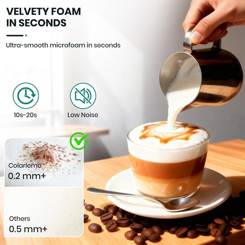Milk Frother Handheld Rechargeable, Frother Wand Drink Mixer Electric Whisk for 1