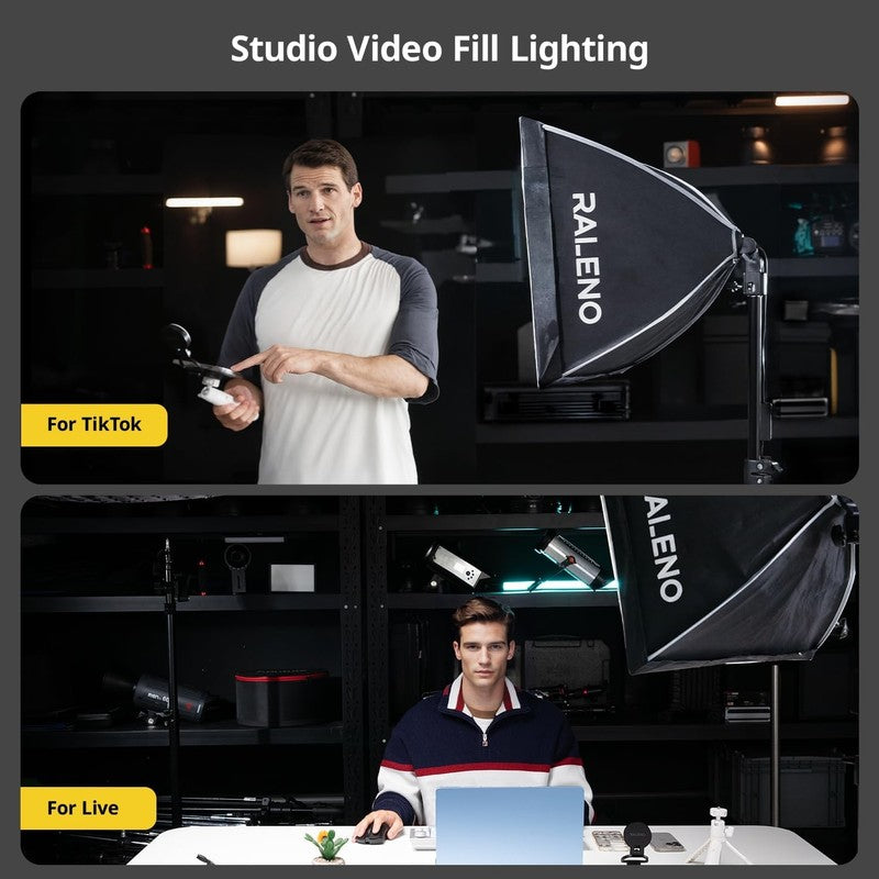 16" Softbox Lighting Kit LED 50W 5500K 97CRI Continuous Light for Video & Photo4