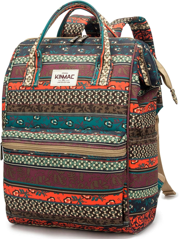 Waterproof Laptop Backpack 15.6" Travel Outdoor Bohemian Men Women0