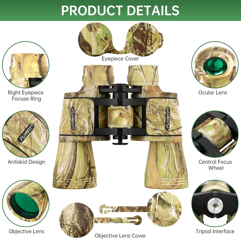 20x50 High Power Binoculars Waterproof Low Light Bird Watching Hunting1