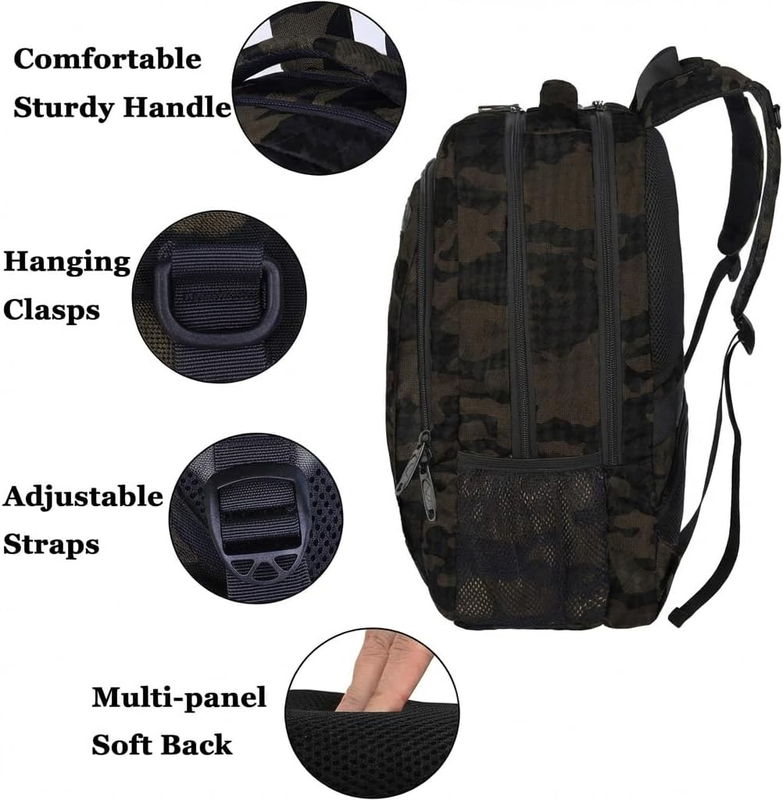 15.6" Laptop Backpack Water Resistant Business Travel Work College Bag2