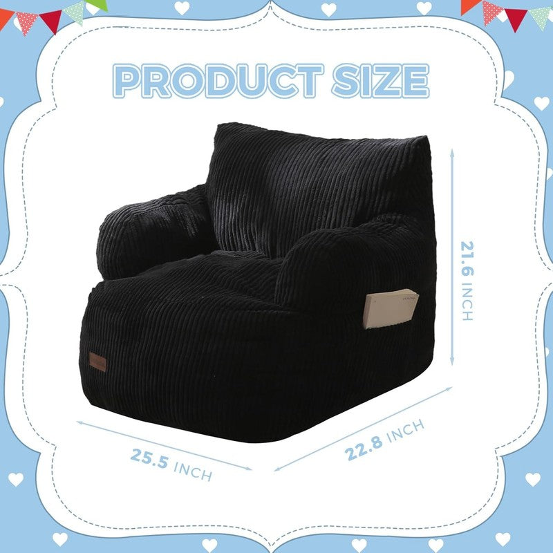 Kids Bean Bag Chair Toddler Sofa w Filler Lazy Floor Chair Gaming Reading1