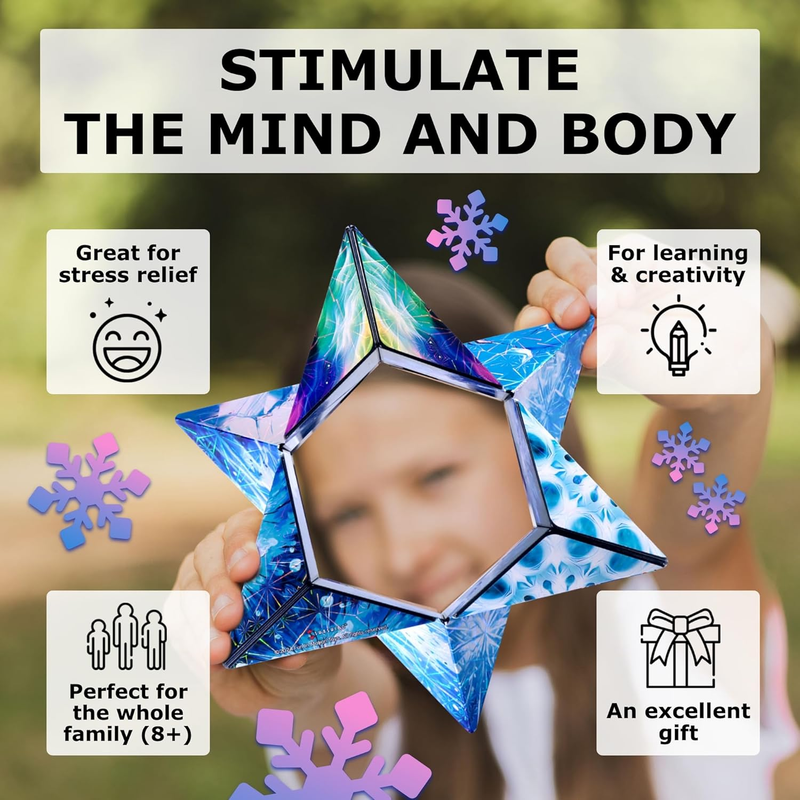Sensory Fidget Cube Stress Relief Shape Shifting 100+ Shapes Toy2