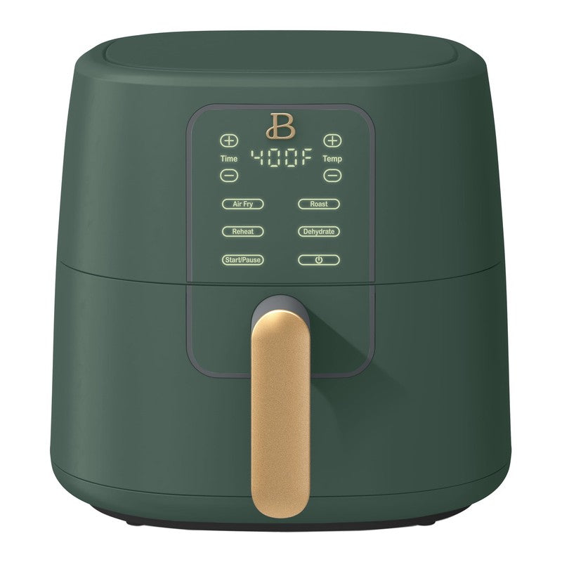 6 Qt Air Fryer w/ Turbocrisp Technology Evergood Ceramic Nonstick Thyme Green0