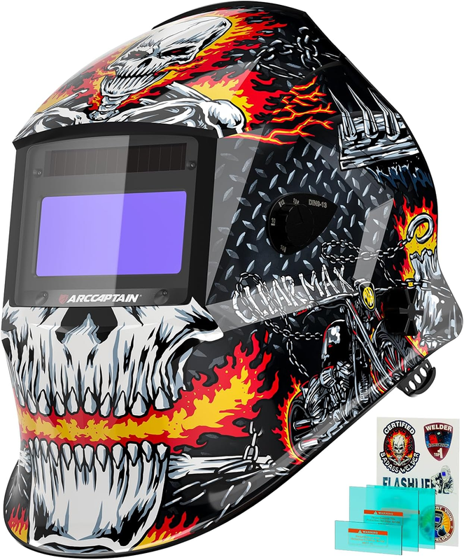 Auto Darkening Welding Helmet HSH S800 True Color Solar Arc Sensor0